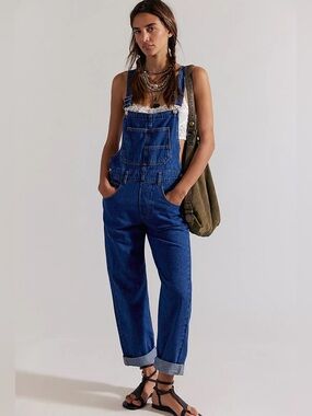 We The Free Ziggy Denim Overalls - Sapphire Blue